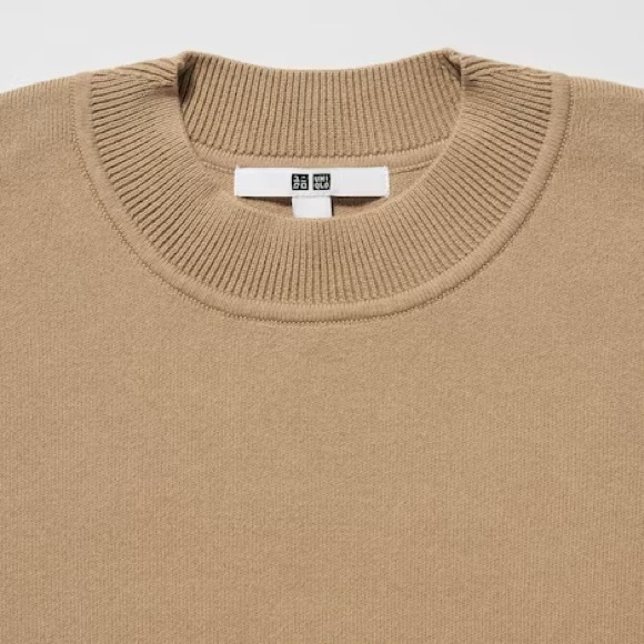 UNIQLO Smooth Cotton Long Sleeve Mockneck Sweater - Picture 2 of 6